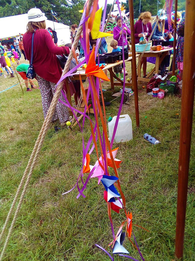 Origami Paper folding at Greenman Festival