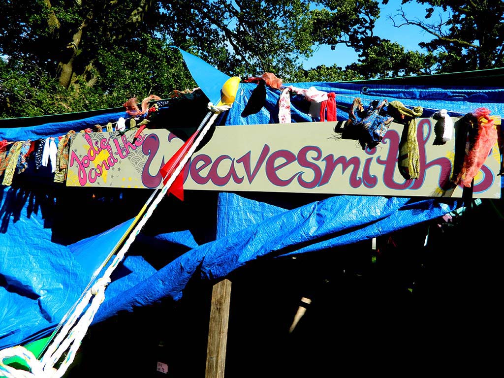 Jodie and the Weavesmiths Sign