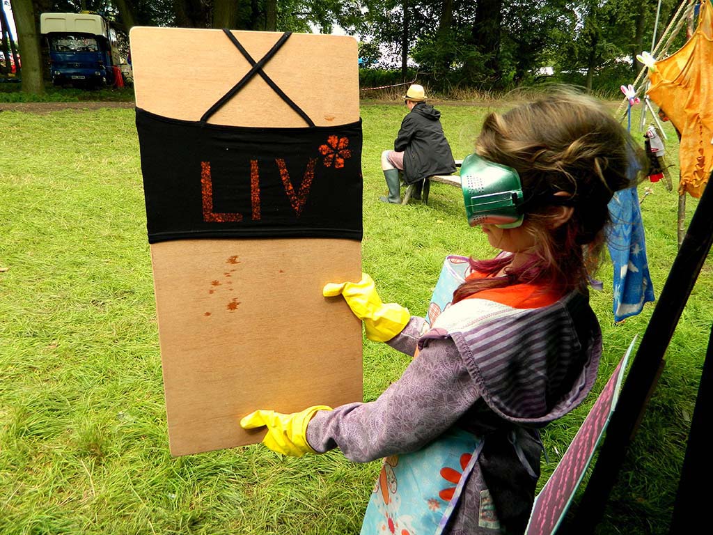 Liv’s Bleach Dyed Top