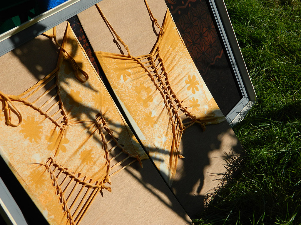 Bleach Dyed and woven tops