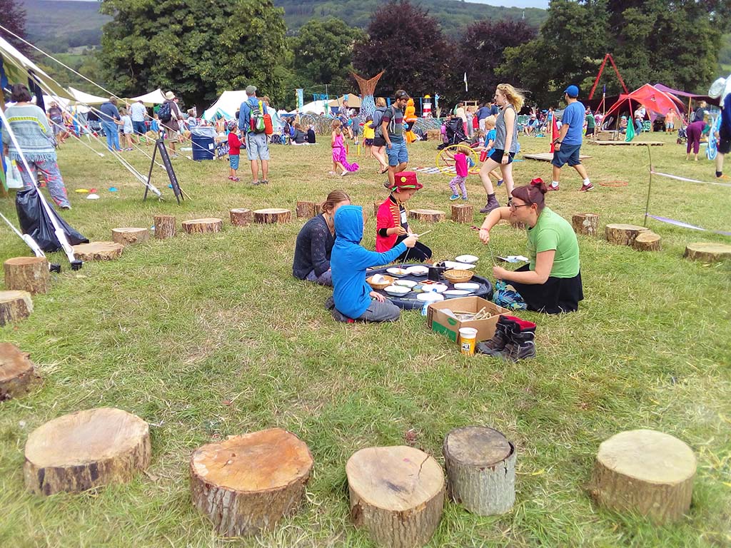 Woodland Crafts Greenman Festival Craft Field 2019